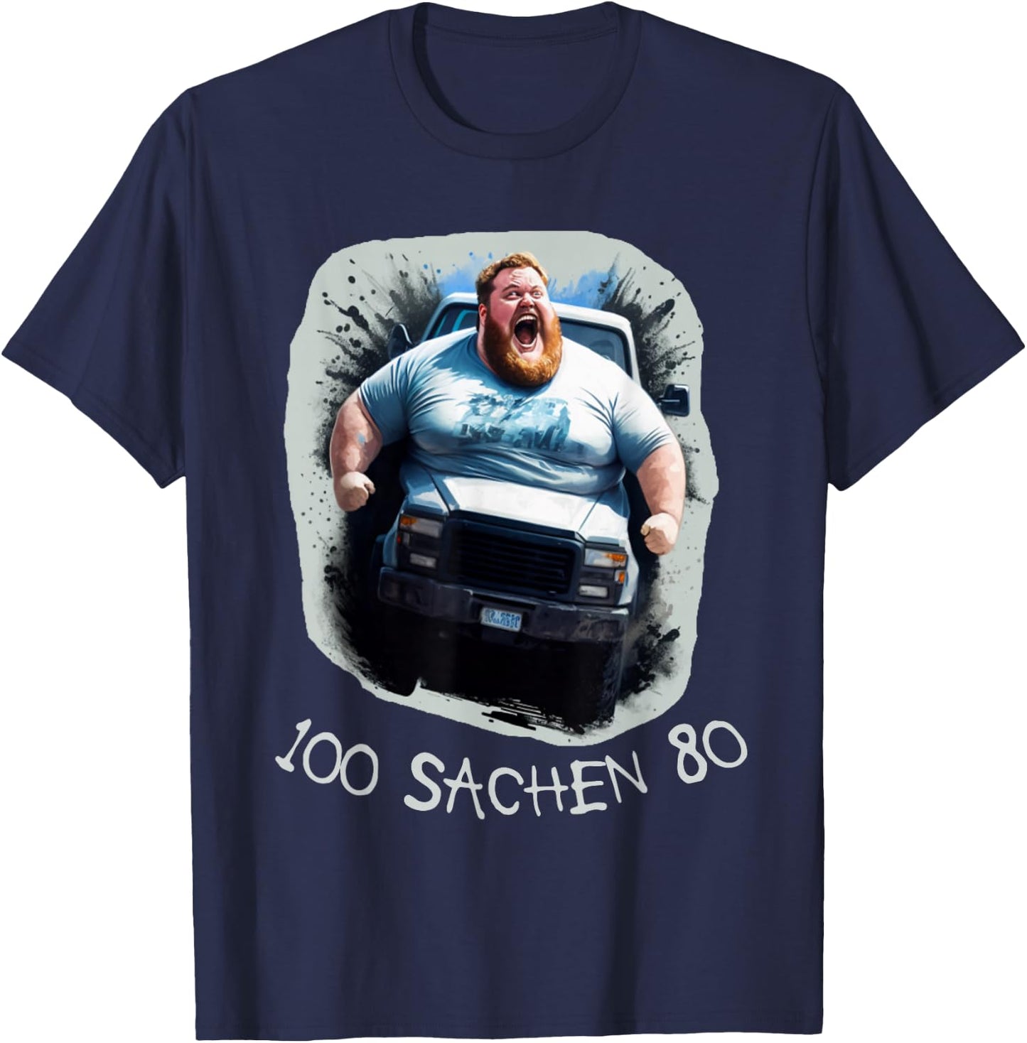 Rainer Mit AI Autofahrer Spruch Geschenk T-Shirt - T-Shirt | Navy