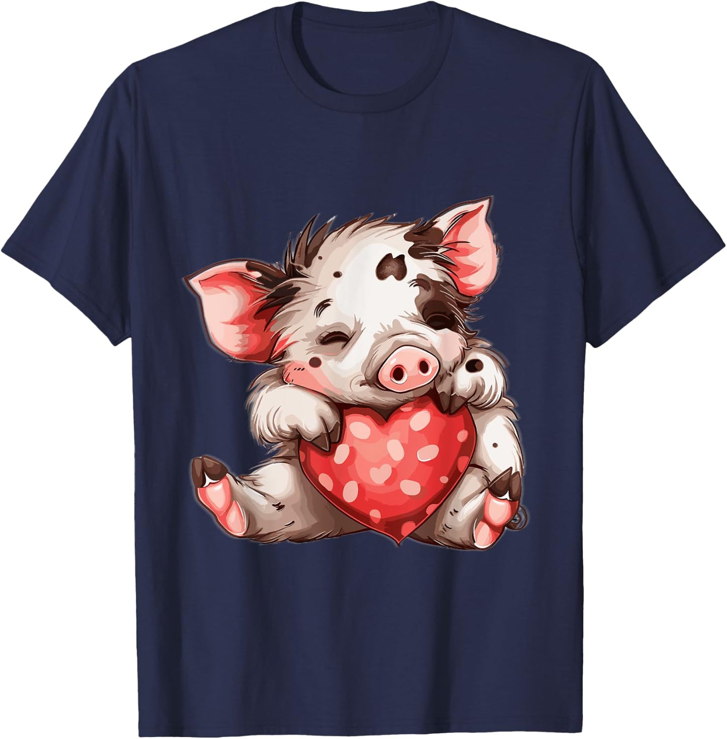 Kune Kune Pig Heart Kunekune Kune Kune Pig Girl T-Shirt - T-Shirt | Navy