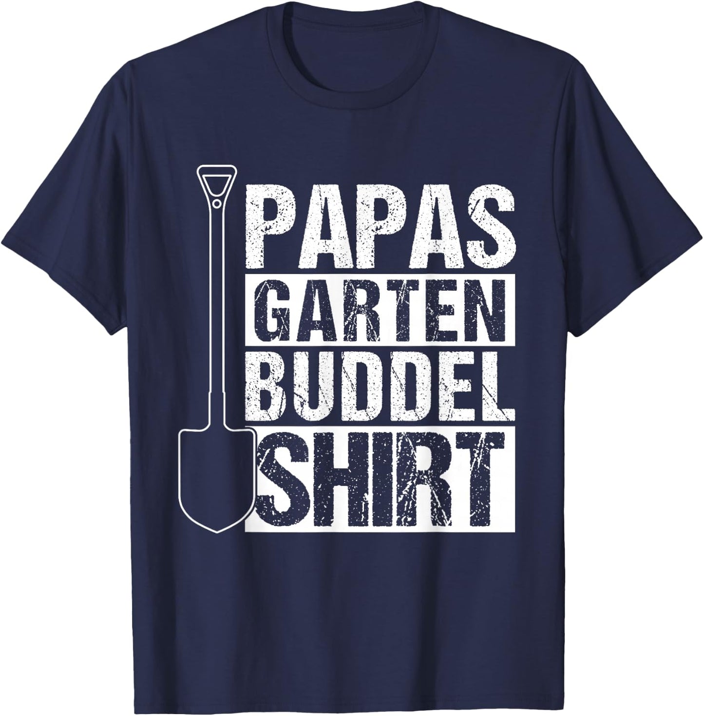 Papas Garden Buddelshirt Gardener Father's Day Gift , black T-Shirt - T-Shirt | Navy