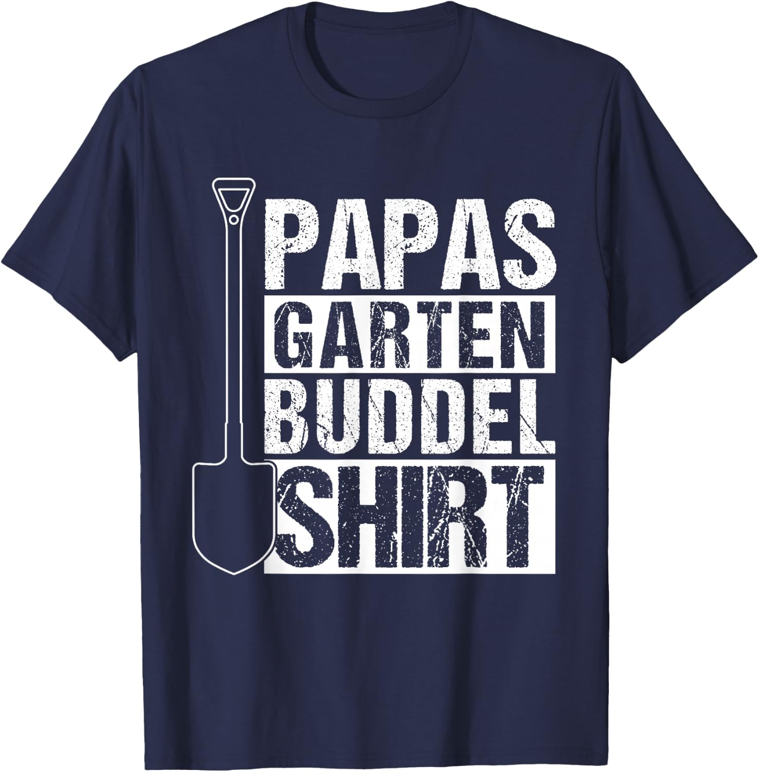 Papas Garden Buddelshirt Gardener Father's Day Gift , black T-Shirt - T-Shirt | Navy