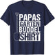 Papas Garden Buddelshirt Gardener Father's Day Gift , black T-Shirt - T-Shirt | Navy