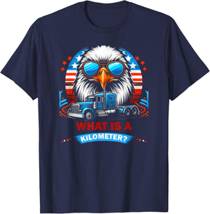 American Pride What is a Kilometer T-Shirt - T-Shirt | Navy