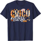 Stethoscope CVICU Nurse Fall Yall Autumn Leaves Thanksgiving T-Shirt - T-Shirt | Navy