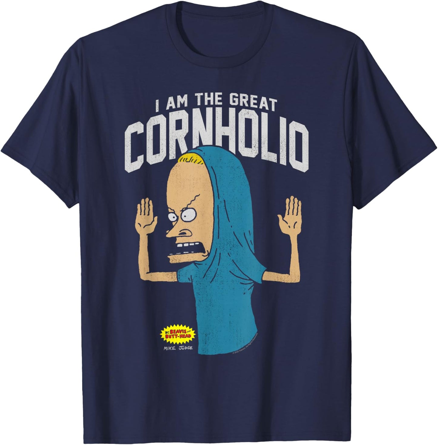 Beavis and Butt-Head I Am the Great Cornholio , black T-Shirt - T-Shirt | Navy