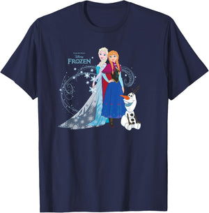 Disney Frozen Sisters , black T-Shirt - T-Shirt | Navy