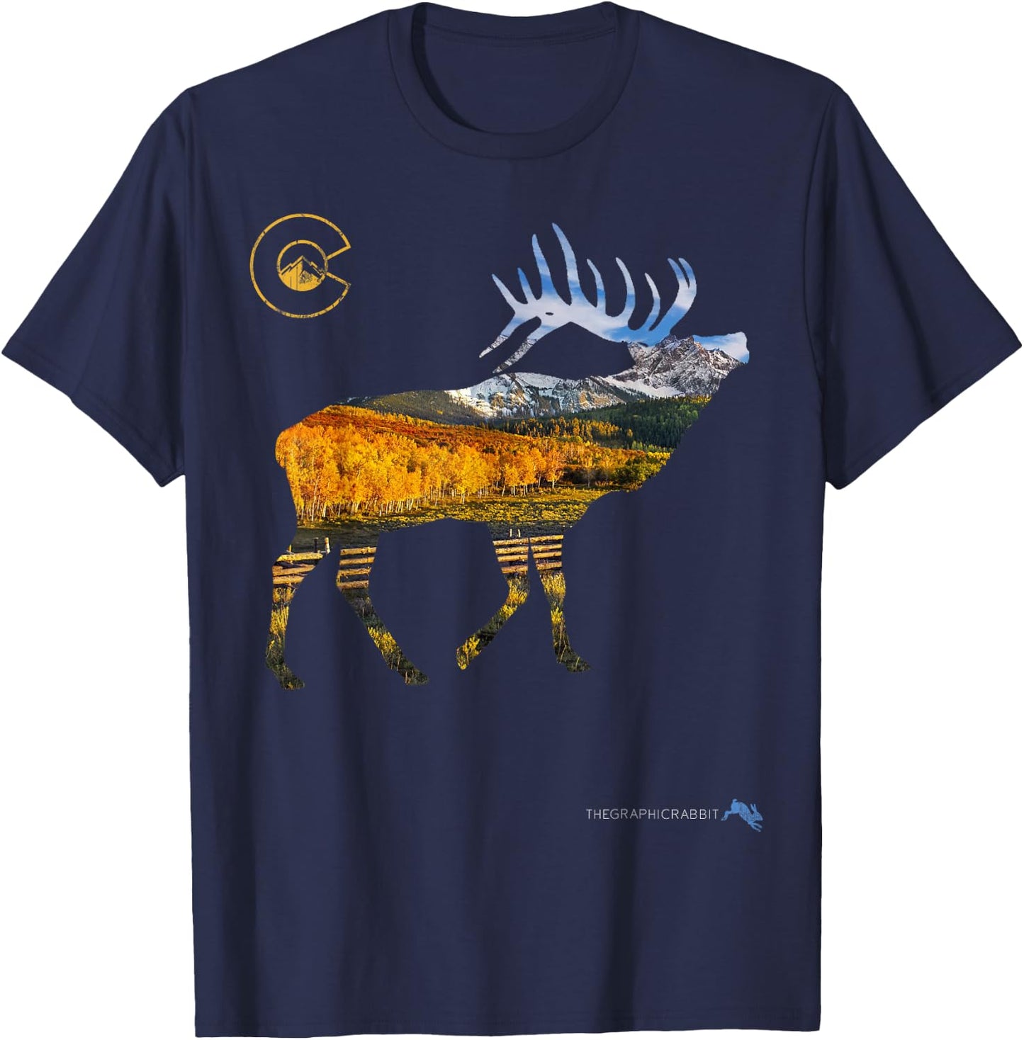 Colorado Elk Hunting T-Shirt - T-Shirt | Navy