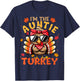 I'm the Auntie Turkey Matching 2024 Family Thanksgiving T-Shirt - T-Shirt | Navy