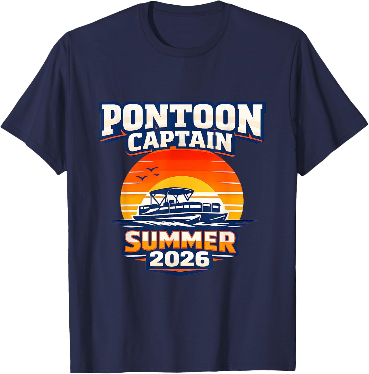 Pontoon Captain Summer 2026 T-Shirt - T-Shirt | Navy