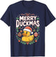 Merry Duckmas Christmas Rubber Duck T-Shirt - T-Shirt | Navy