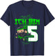 Kids 5th Birthday I Am 5 Years Old Ninja Funny Boy Child , black T-Shirt - T-Shirt | Navy