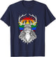 Nordic Shaman girl heilung lgbt shirt T-Shirt - T-Shirt | Navy