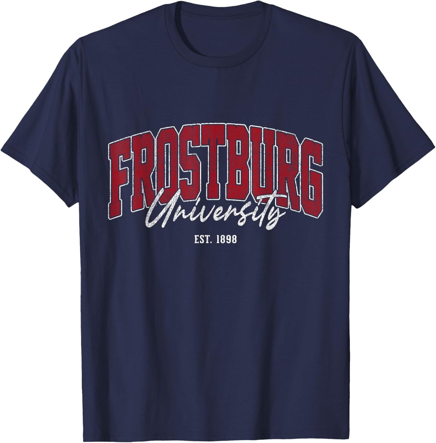 Frostburg Tech – Vintage University Arch & Women T-Shirt - T-Shirt | Navy