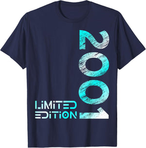 25. Geburtstag Limited Edition Jahrgang 2001 Mann Frau T-Shirt - T-Shirt | Navy
