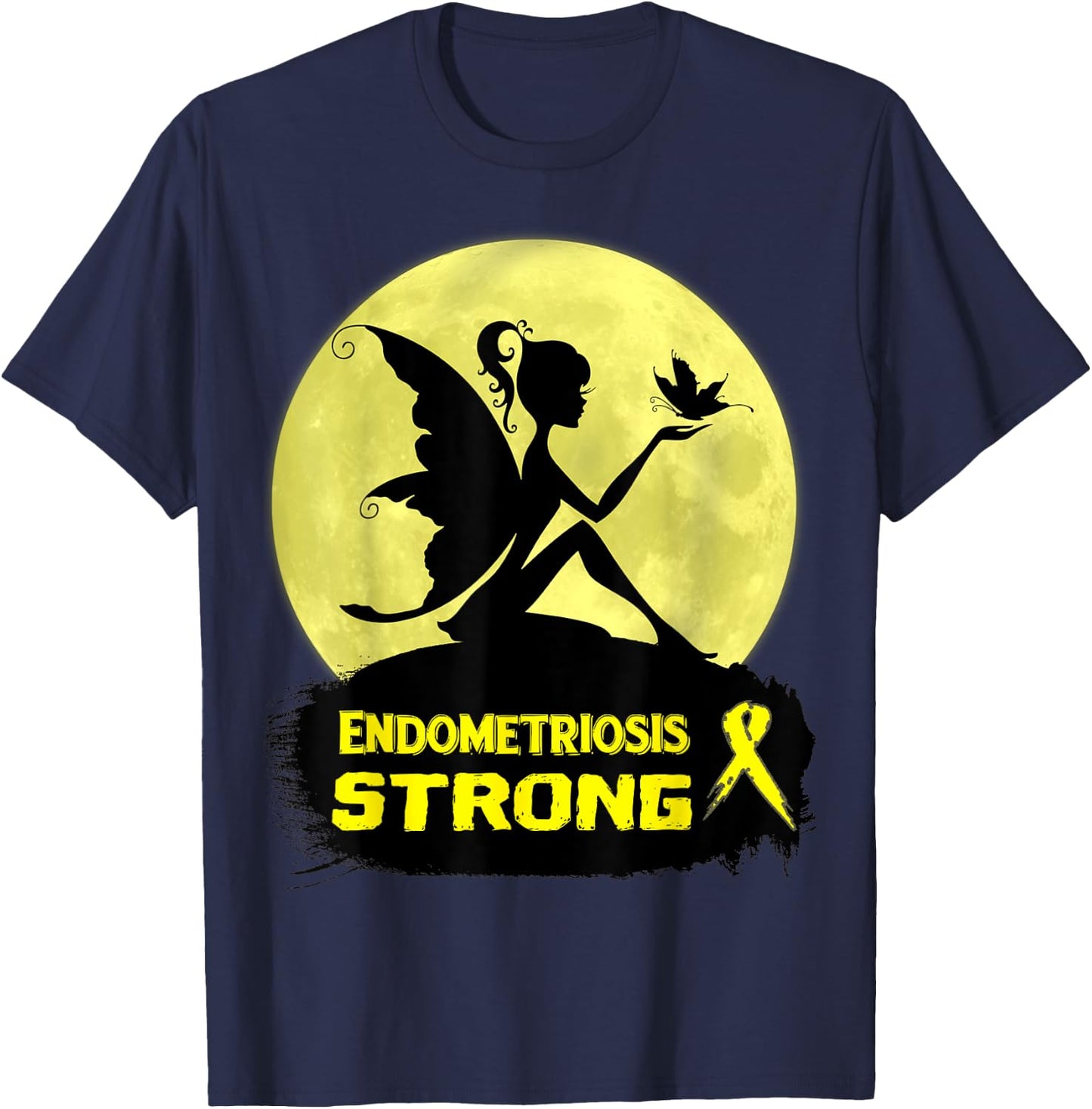 Endometriosis Awareness T-Shirt - T-Shirt | Navy