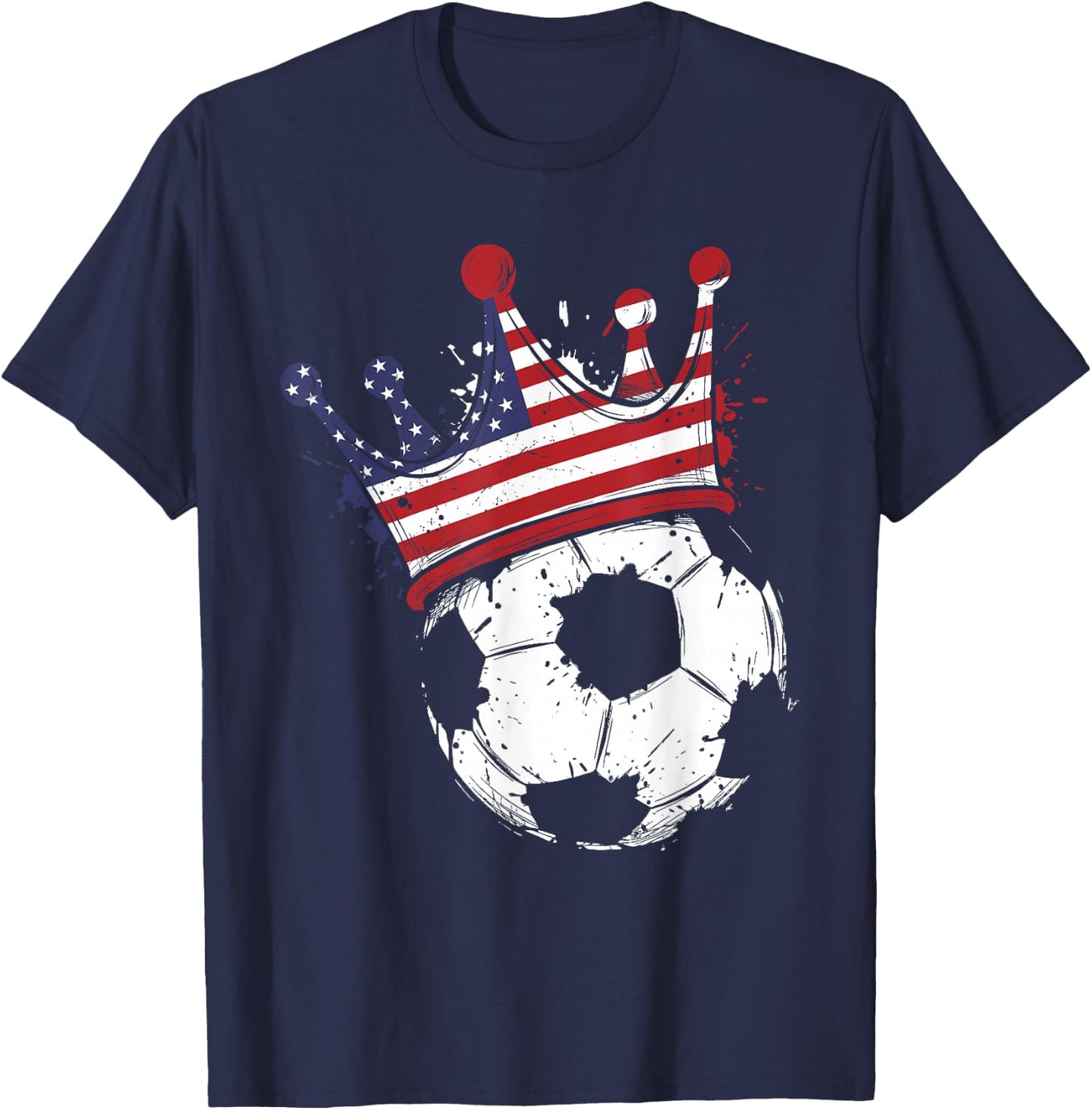 American Flag Novelty USA T-Shirt - T-Shirt | Navy