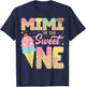 Mimi Of The Sweet One 1St Birthday Ice Cream Lover T-Shirt - T-Shirt | Navy