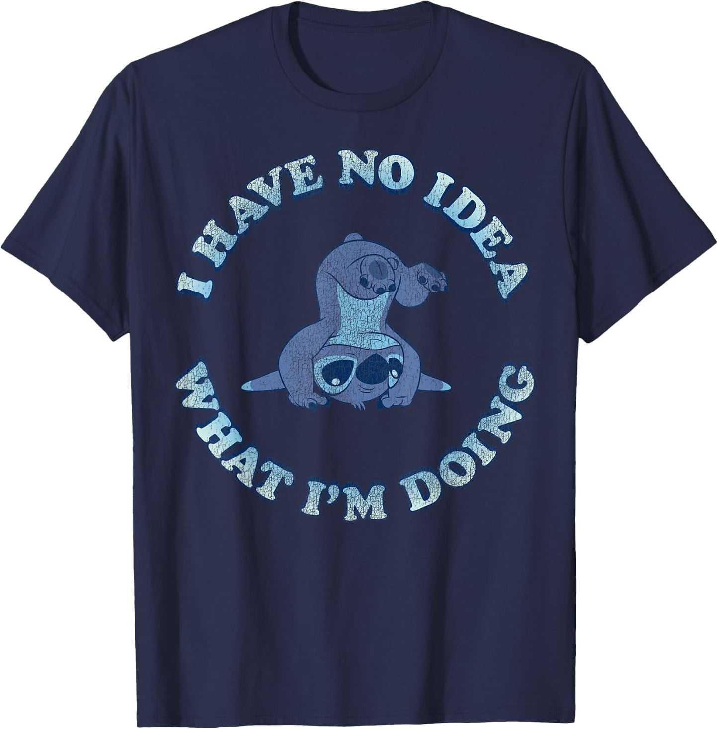 Disney Lilo & Stitch I Have No Idea What I'm Doing T-Shirt - T-Shirt | Navy