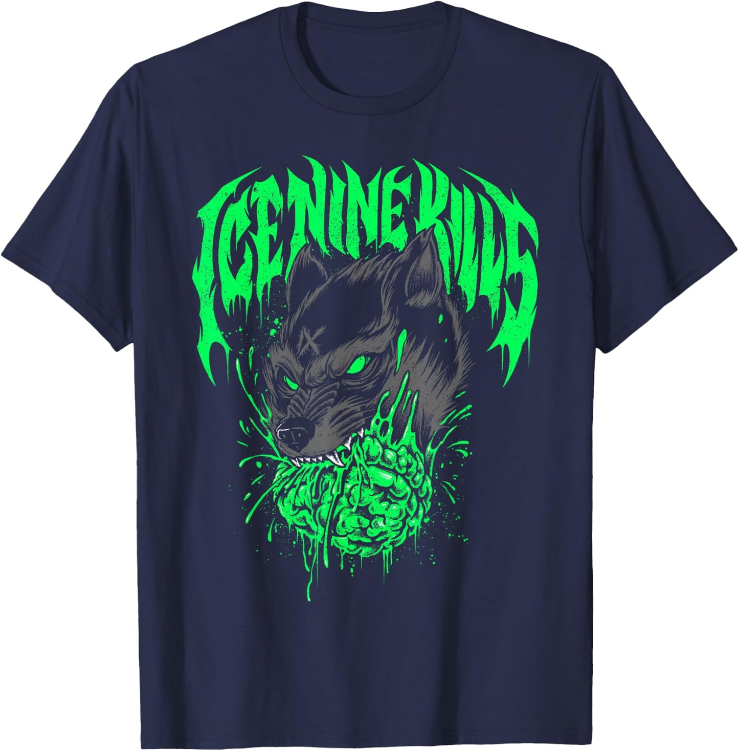 Ice Nine Kills Panther T-Shirt - T-Shirt | Navy