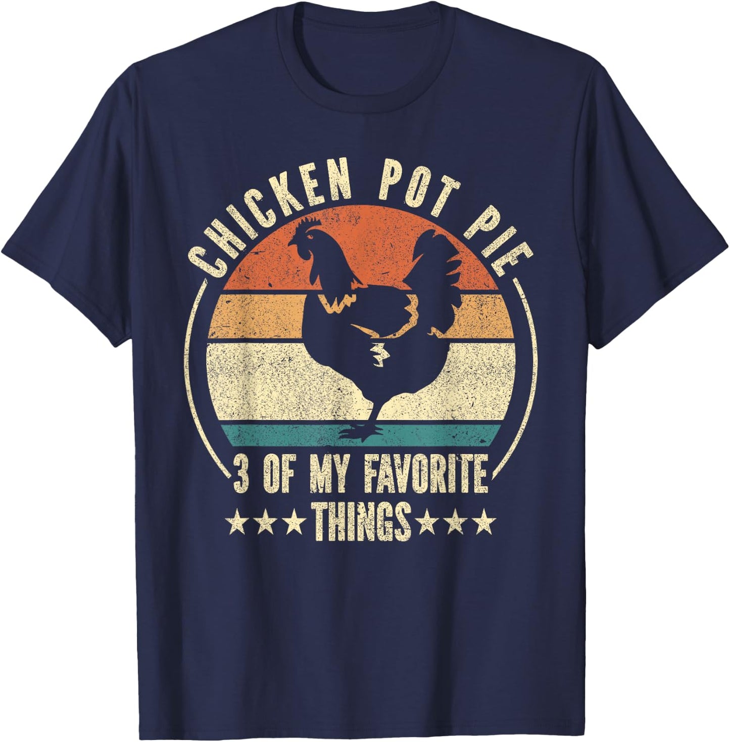 Vintage Chicken Pot Pie T-Shirt - T-Shirt | Navy