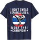 Muay Thai Fighter Dad Boys Thai Kickboxing Fighting T-Shirt - T-Shirt | Navy