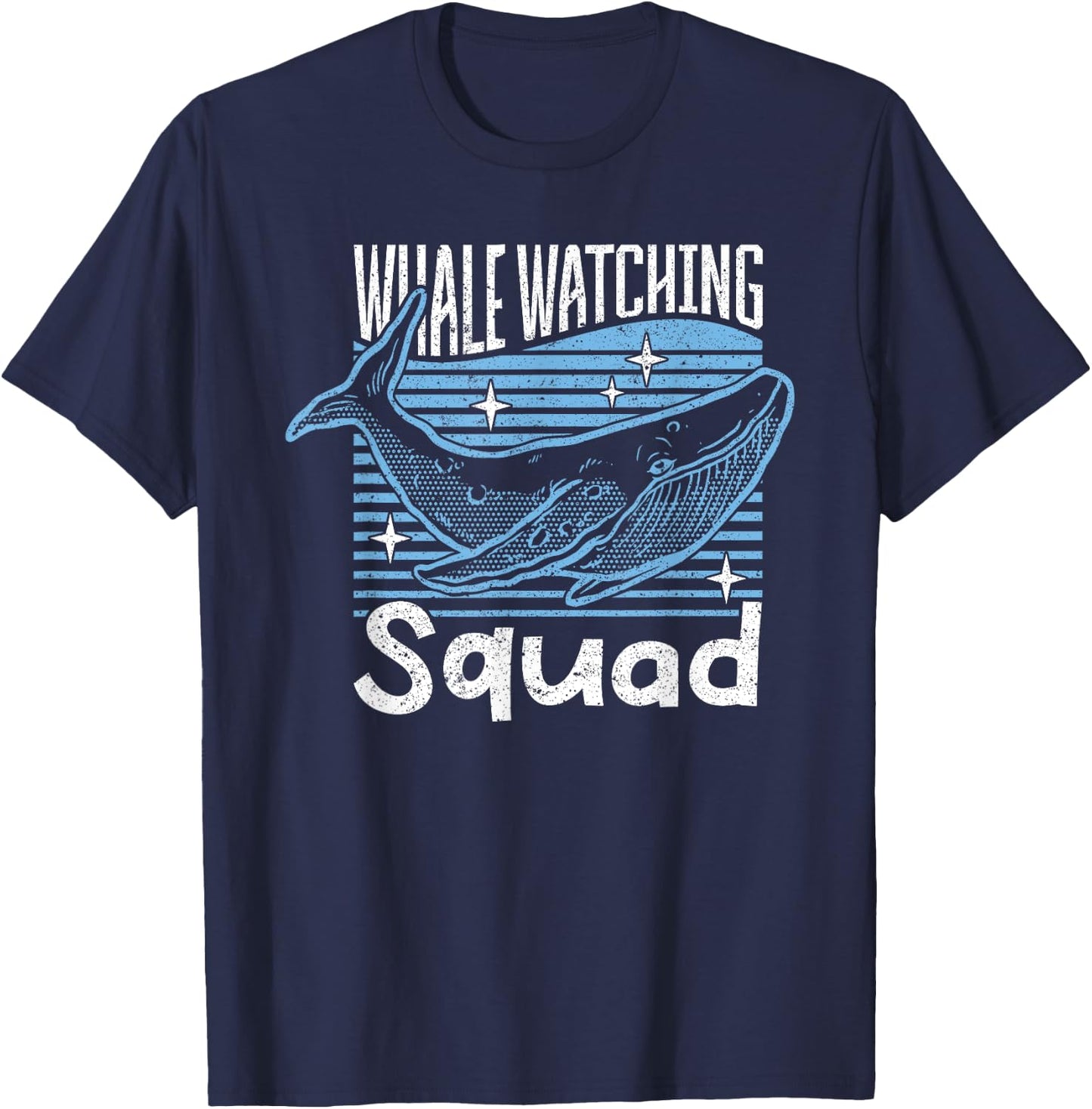 Whale Watching Squad Whale Watching T-Shirt - T-Shirt | Navy