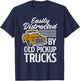 Funny Easily Distracted By Old Pickup Trucks Lover T-Shirt - T-Shirt | Navy