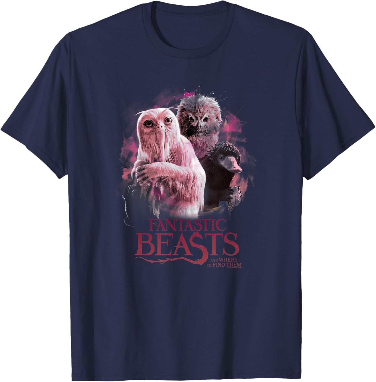 Fantastic Beasts And Where To Find Them Magical Beasts T-Shirt - T-Shirt | Navy