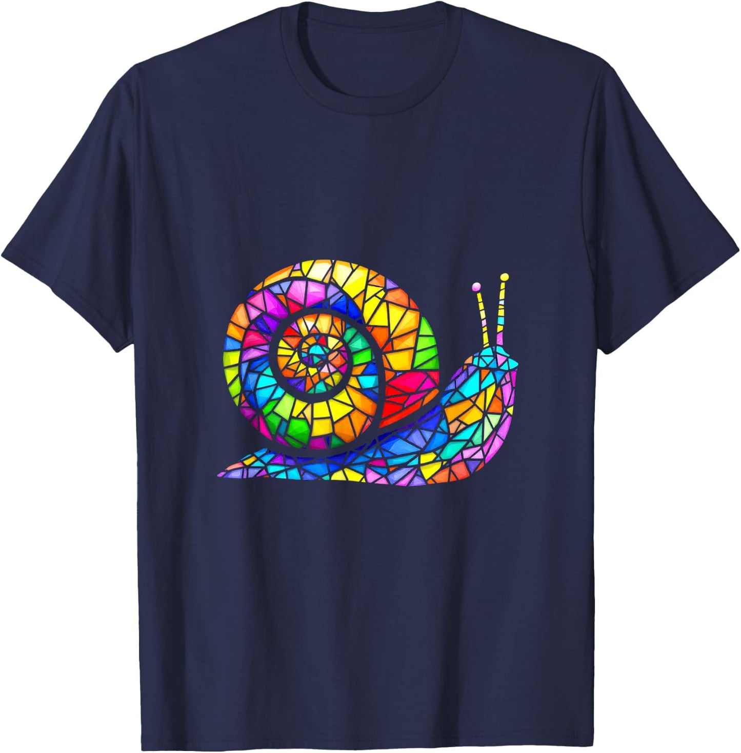 Mosaic Snail T-Shirt - T-Shirt | Navy