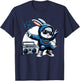 Thug Bunny Gangster Rabbit Break Dancing 80's Dance Rabbit T-Shirt - T-Shirt | Navy