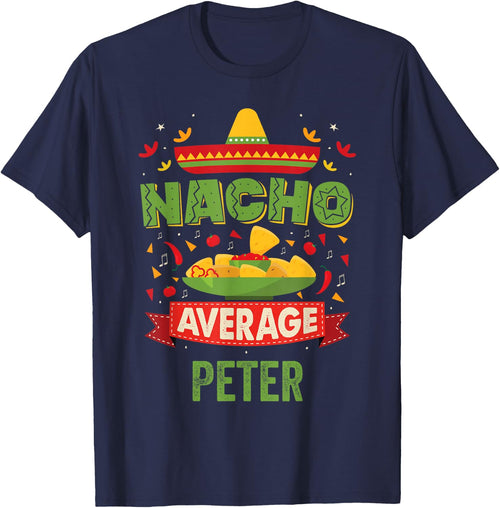 That's My Name Co. Peter Personalized Name Birthday - Men's Black Small Classic Fit Short Sleeve