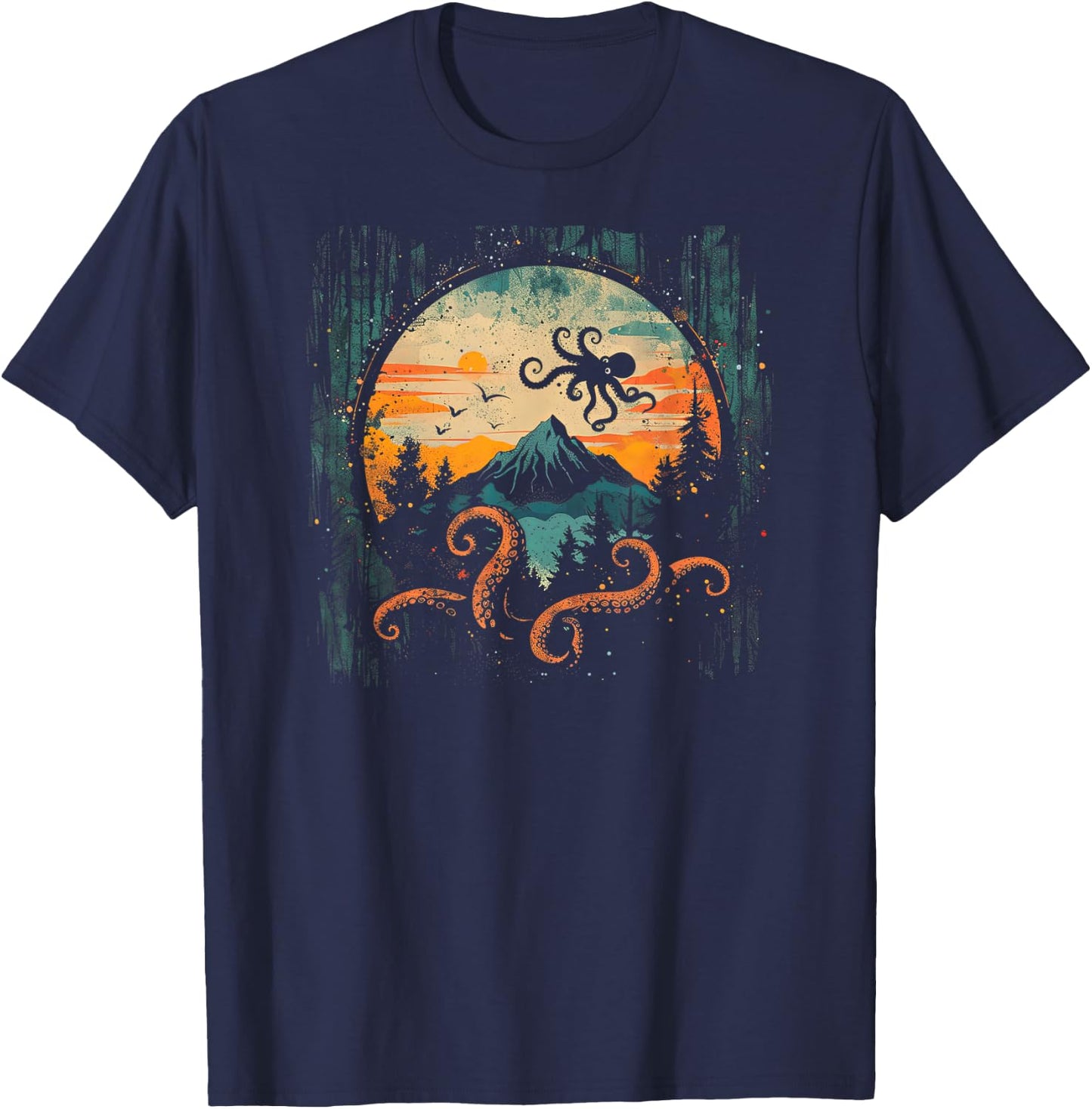 Octopus Shirt / Rhythmic T-Shirt - T-Shirt | Navy