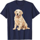 English Cream Golden Retriever Lab Gifts T-Shirt - T-Shirt | Navy