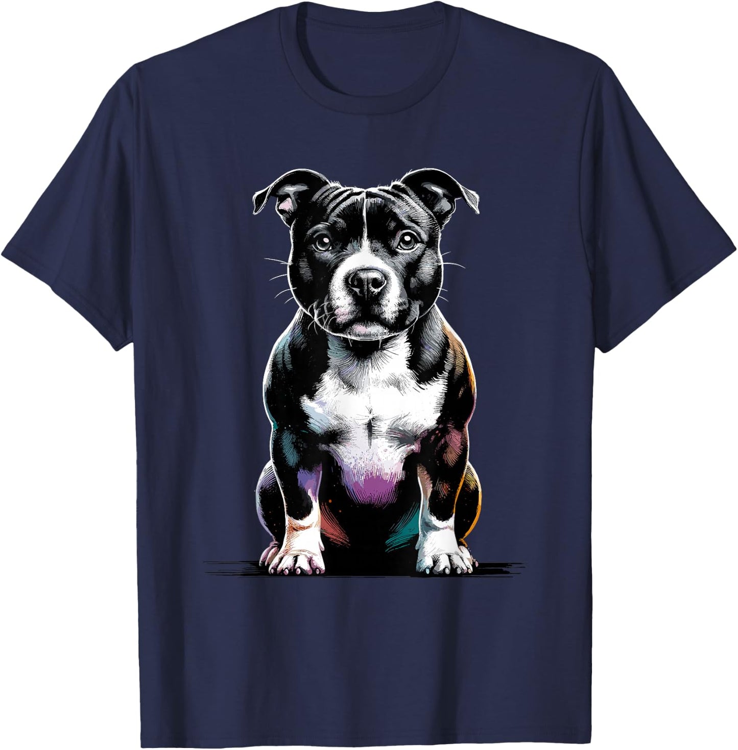 Staffordshire Bull Terrier Staffy Terriers T-Shirt - T-Shirt | Navy