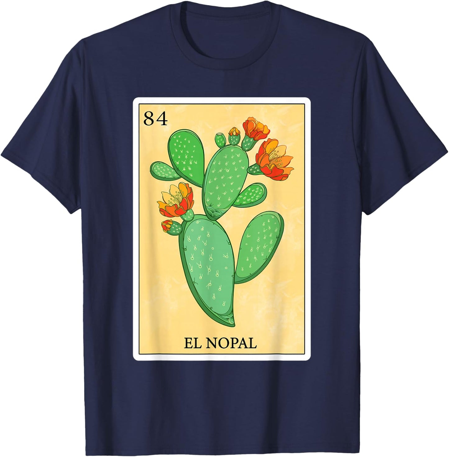 Funny Spanish-Mexican Bingo Gifts - El Nopal T-Shirt - T-Shirt | Navy