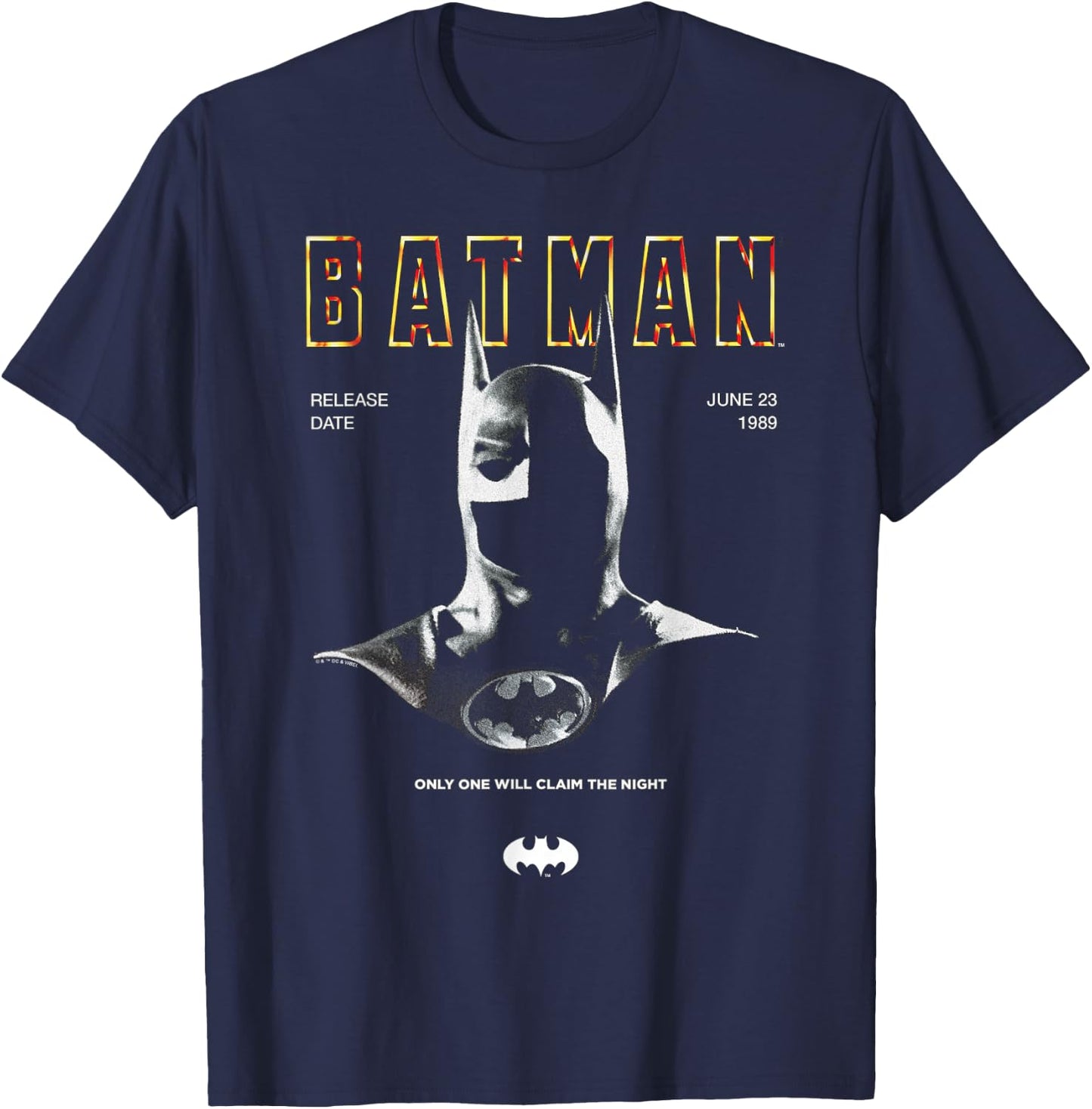 Batman 1989 Cowl 85th Anniversary T-Shirt - T-Shirt | Navy