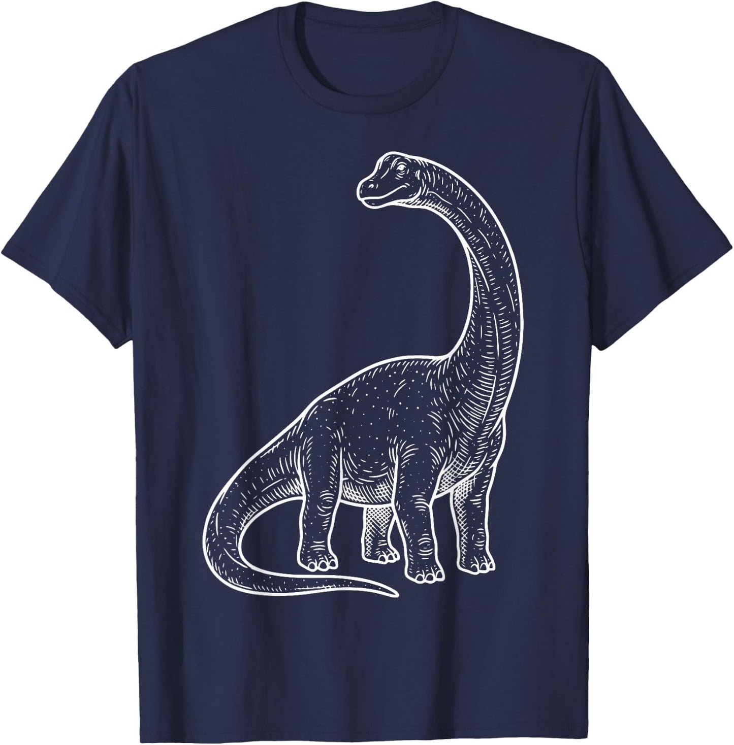 Diplodocus Illustration T-Shirt - T-Shirt | Navy
