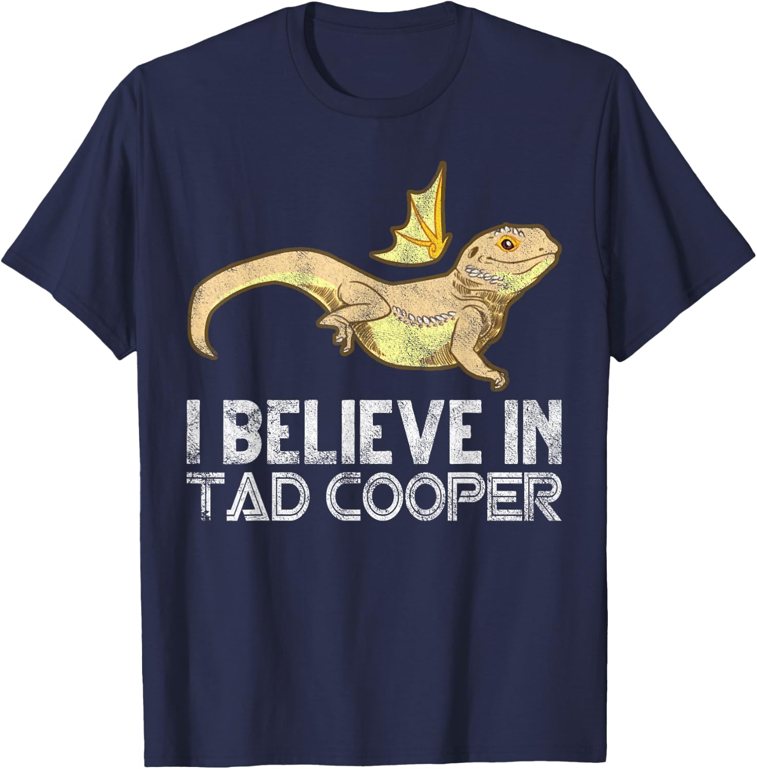 Science Lizard Tad Cooper Fan T-Shirt - T-Shirt | Navy