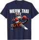 Funny Muay Thai Cat Meow Thai Boxing Martial Art Kids T-Shirt - T-Shirt | Navy