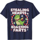 Stealing Hearts and Blasting Farts Cute Kids & Toddler T-Shirt - T-Shirt | Navy