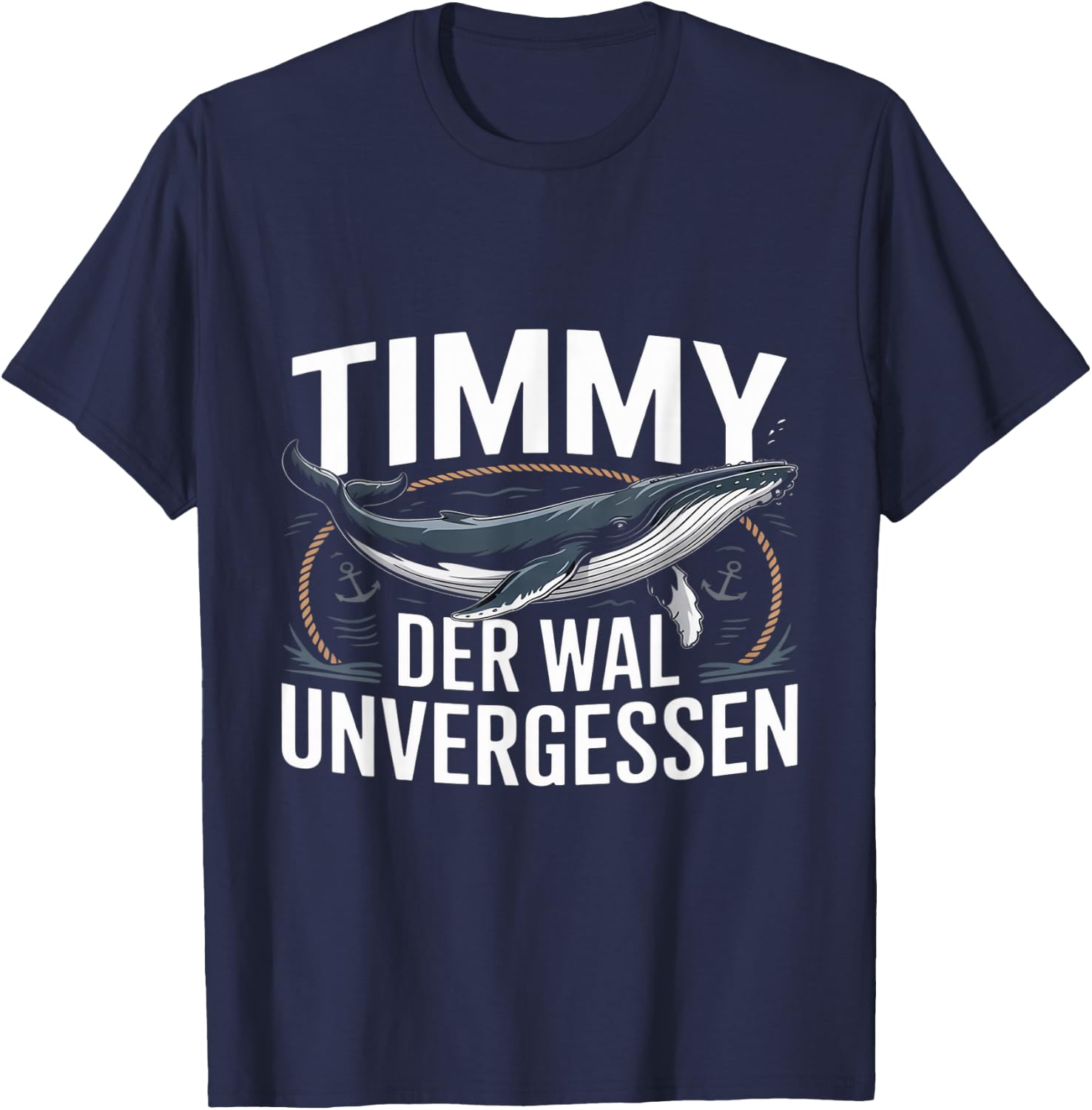 Unvergessen Timmy Hope Der Buckelwal T-Shirt - T-Shirt | Navy