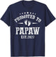 Promoted to Papaw 2027 for First Time Fathers New Dad T-Shirt - T-Shirt | Navy
