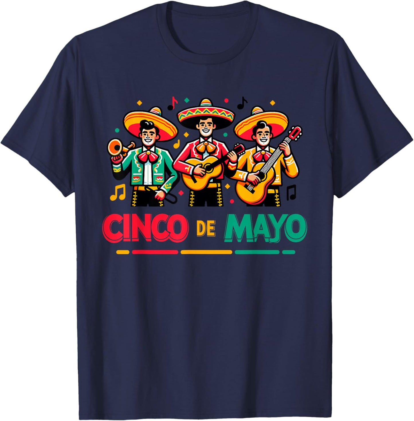 Cinco De Mayo Fiesta Fun Family Match 5 De Mayo T-Shirt - T-Shirt | Navy