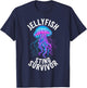 Sarcastic Jellyfish Sting Survivor Aquarist Ocean Survivor T-Shirt - T-Shirt | Navy