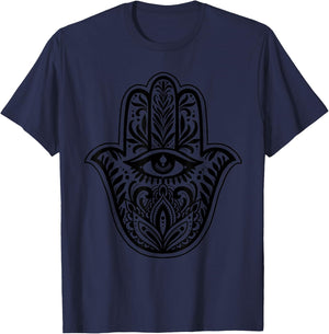 Hamsa Hand Shirt T-Shirt - T-Shirt | Navy