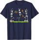 Easter Skeletons Dancing Funny Bunny Bones Women Men Kids T-Shirt - T-Shirt | Navy