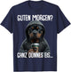 Guten Morgen Ganz Dünnes EIS - Morgenmuffel Rottweiler T-Shirt - T-Shirt | Navy