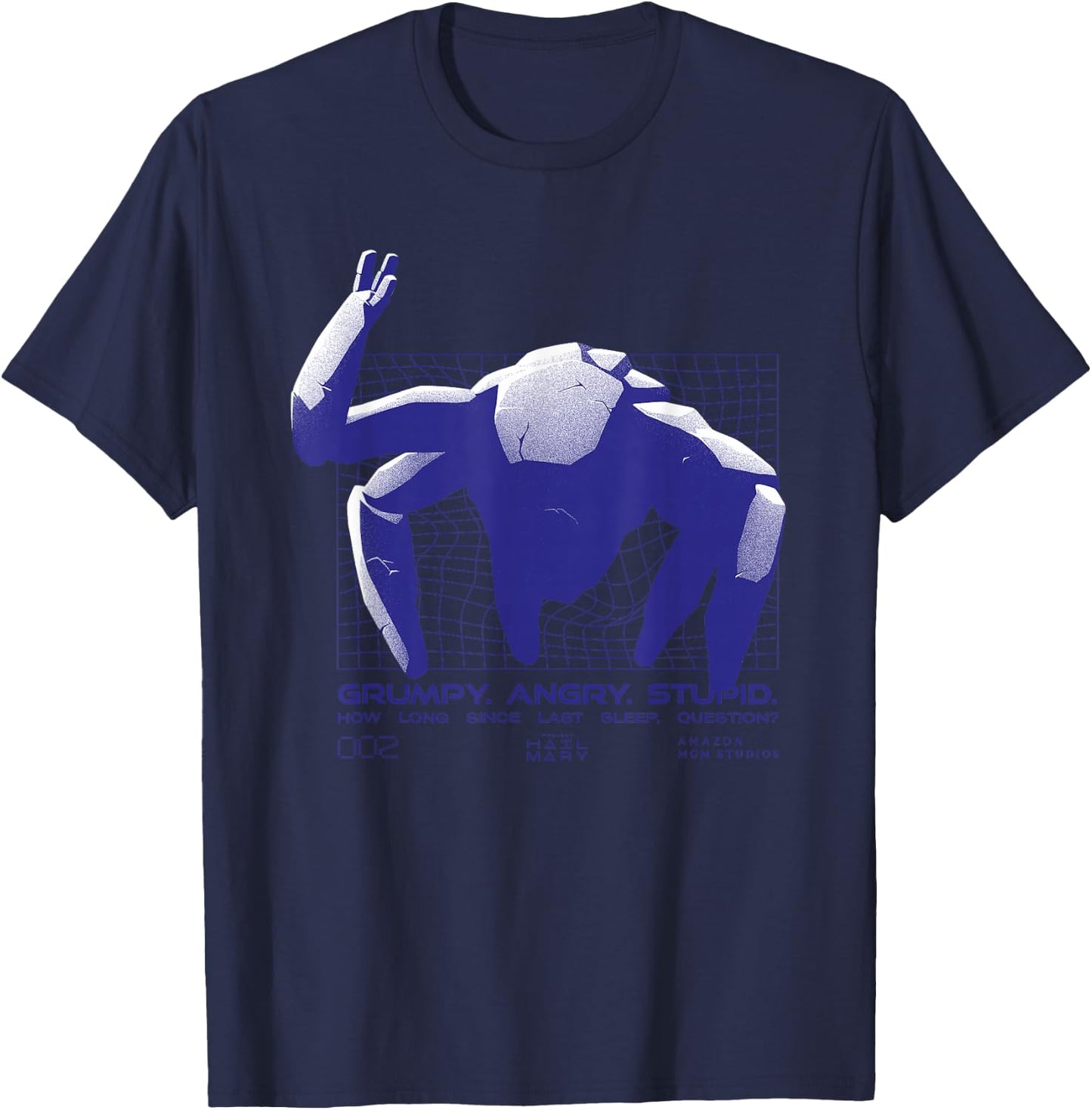 Mürrisch. Wütend. Dumm T-Shirt - T-Shirt | Navy