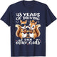 48 Years Of Driving Each Other Nuts Funny Couple Anniversary T-Shirt - T-Shirt | Navy