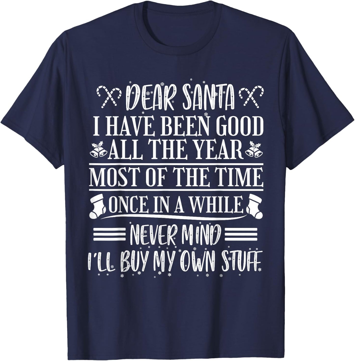 Christmas Santa T-Shirt - T-Shirt | Navy