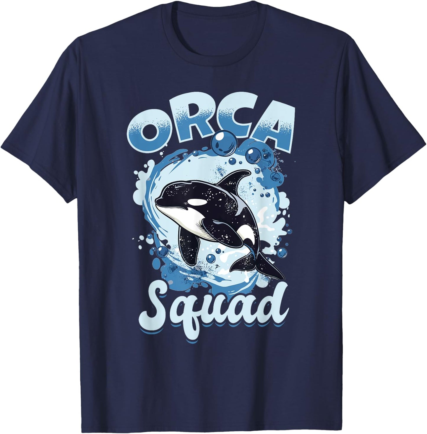 Funny Orca Animal Orca Squad T-Shirt - T-Shirt | Navy